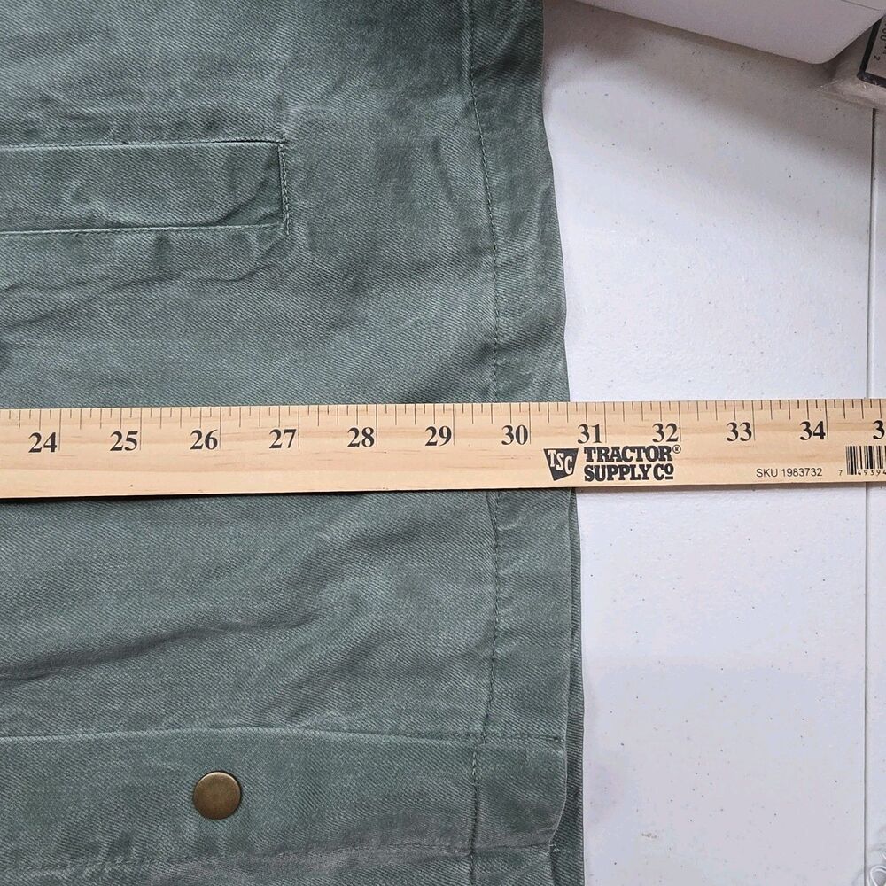 NWT Jane & Delancey Shirt Womens XL Green Denim Snap Close Shacket Outdoor - Picture 7 of 10